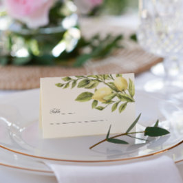 Tarjeta De Visita Amarillo | Lemons Deja una boda elegante