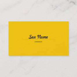 Tarjeta De Visita Amarillo moderno