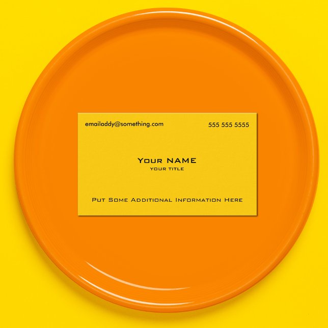 Tarjeta De Visita Amarillo moderno (Subido por el creador)
