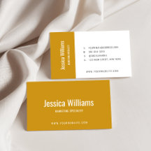 Amarillo Mostaza Profesional Personalizado Minimal