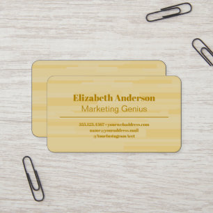 Tarjeta De Visita Amarillo pálido moderno Minimalista