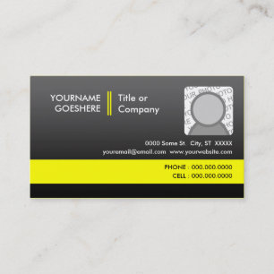 Tarjeta De Visita amarillo profesional 2