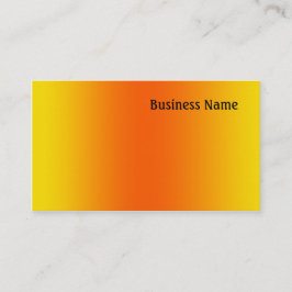 Tarjeta De Visita Amarillo y naranja