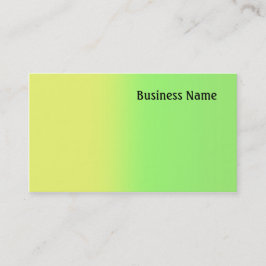 Tarjeta De Visita Amarillo y verde