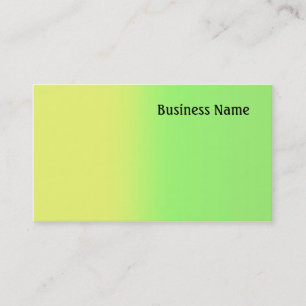 Tarjeta De Visita Amarillo y verde