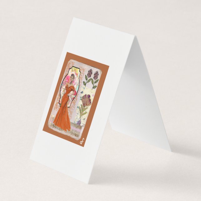 Tarjeta De Visita Amber Elegancia (Anverso)