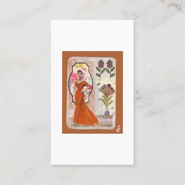 Tarjeta De Visita Amber Elegancia (Anverso)