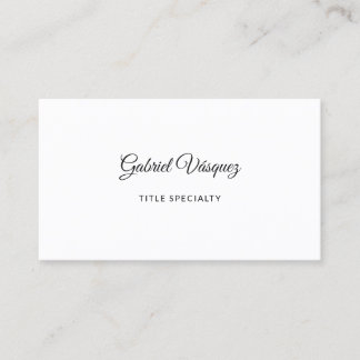 Tarjeta De Visita Ambiente elegante minimalista