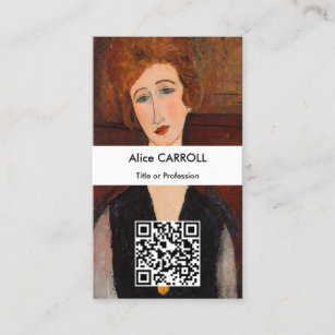 Tarjeta De Visita Amedeo Modigliani - Retrato de una mujer - Código 