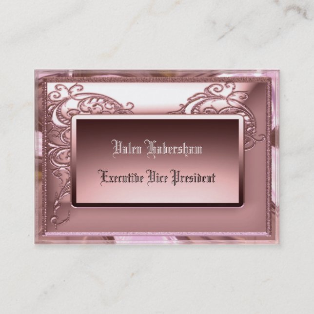 Tarjeta De Visita Amelia Blush Personalizable (Anverso)