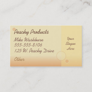 Tarjeta de visita amelocotonada