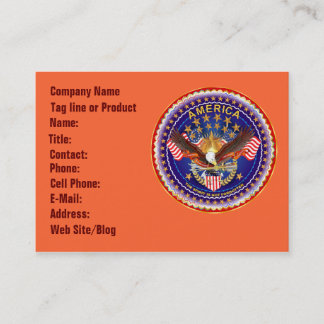 Tarjeta De Visita America Spirit Business Card Horz.Consulte Notas
