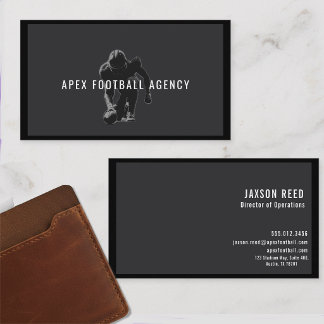 Tarjeta De Visita American Football Sports Management-modern