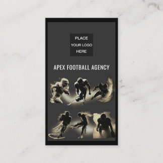 Tarjeta De Visita American Football Sports Management-Sepia 