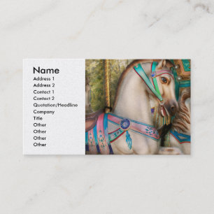 Tarjeta De Visita Americana - Bellezas de carrusel