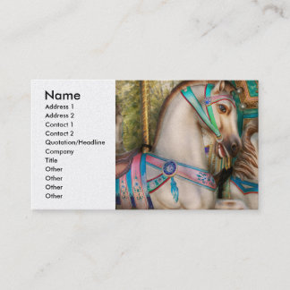 Tarjeta De Visita Americana - Bellezas de carrusel