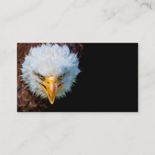 Tarjeta de visita americana enojada del águila