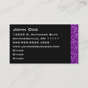 Tarjeta de visita Amethyst chispeante