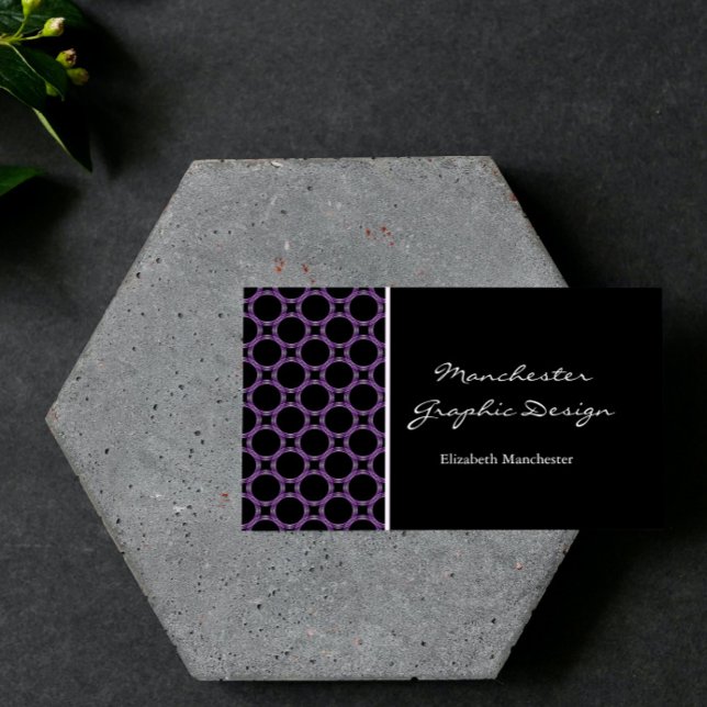 Tarjeta de visita Amethyst Circles (Amethyst Circles Business Card)