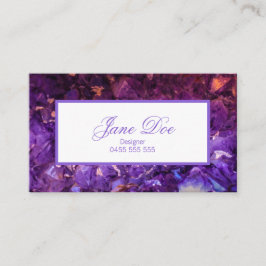 Tarjeta De Visita Amethyst Crystal Business Card