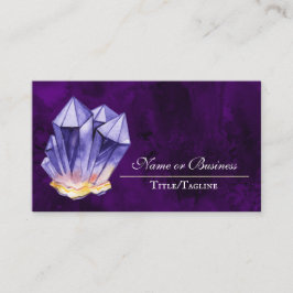 Tarjeta De Visita Amethyst Crystal Purple Hermoso