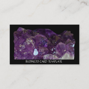 Tarjeta de visita Amethyst Crystals
