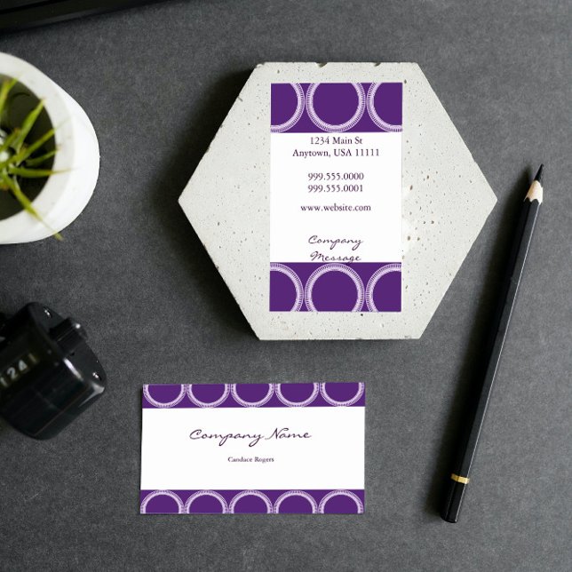 Tarjeta De Visita Amethyst Rivets Business Card (Amethyst Rivets Business Card)