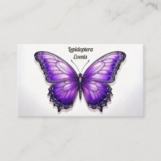 Tarjeta De Visita Amethyst Wings Handles Business Card