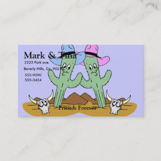 Tarjeta De Visita Amigos del cactus fijados