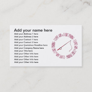 Tarjeta De Visita Amo a dios y tengo gusto de pescar