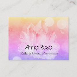 Tarjeta De Visita Amo cristalino de Reiki de la yoga de Reiki del
