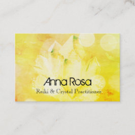 Tarjeta De Visita Amo cristalino espiritual de Reiki de la yoga de