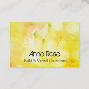 Tarjeta De Visita Amo cristalino espiritual de Reiki de la yoga de