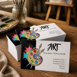 Tarjeta De Visita Amo el Arte | Paleta de Pintor