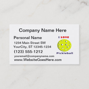 Tarjeta De Visita amo el pickleball rojo graphic.png del texto del