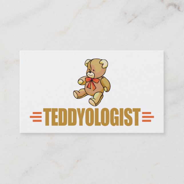 Tarjeta De Visita Amo osos de peluche (Anverso)