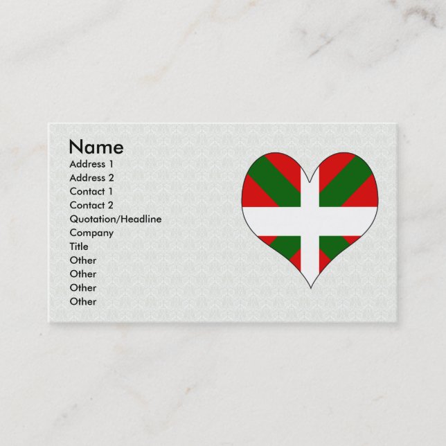 Tarjeta De Visita Amo vasco (Anverso)