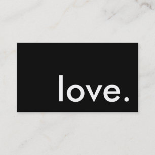 Tarjeta De Visita amor.