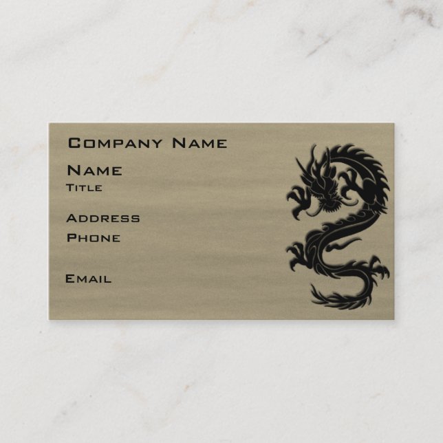 Tarjeta De Visita Amor 1 del dragón (Anverso)