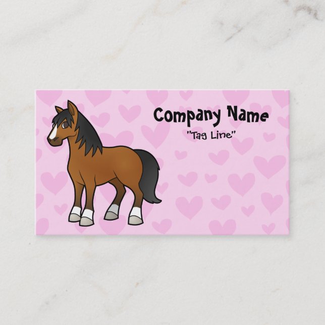 Tarjeta De Visita Amor a los Caballos (Anverso)