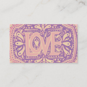 Tarjeta De Visita Amor apacible