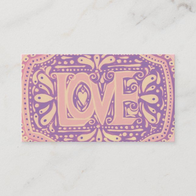 Tarjeta De Visita Amor apacible (Anverso)