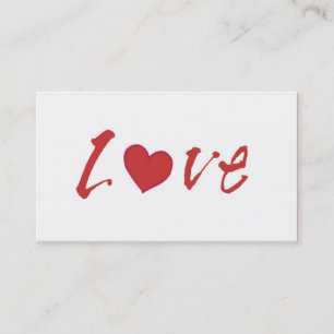 Tarjeta De Visita AMOR con la Agencia de citas o el Personalizar