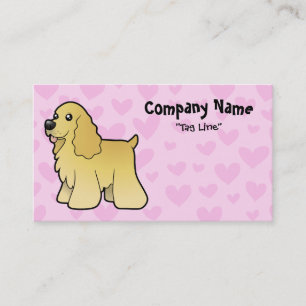 Tarjeta De Visita Amor de cocker spaniel del americano