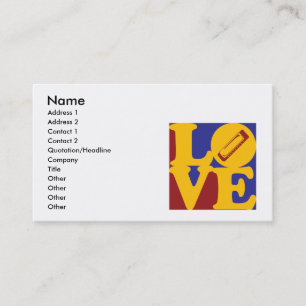 Tarjeta De Visita Amor de la armónica