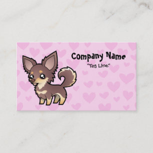 Tarjeta De Visita Amor de la chihuahua (capa larga)