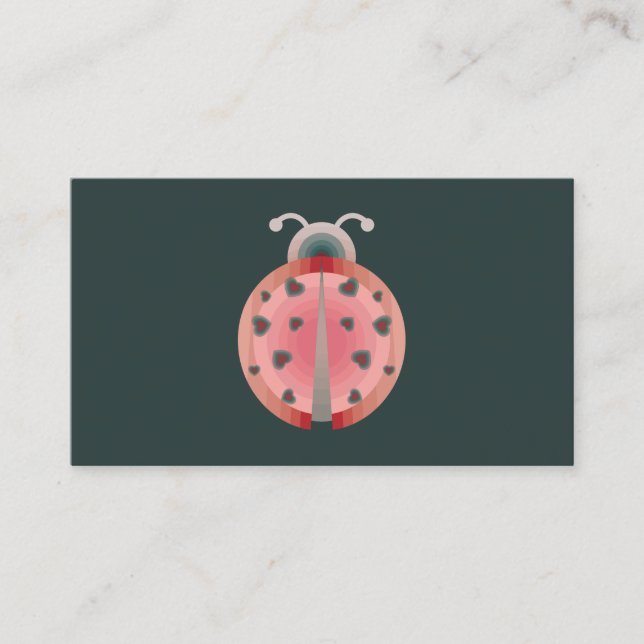 Tarjeta De Visita amor de ladybug (Anverso)
