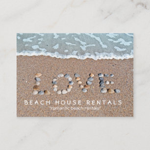 Tarjeta De Visita Amor en la playa