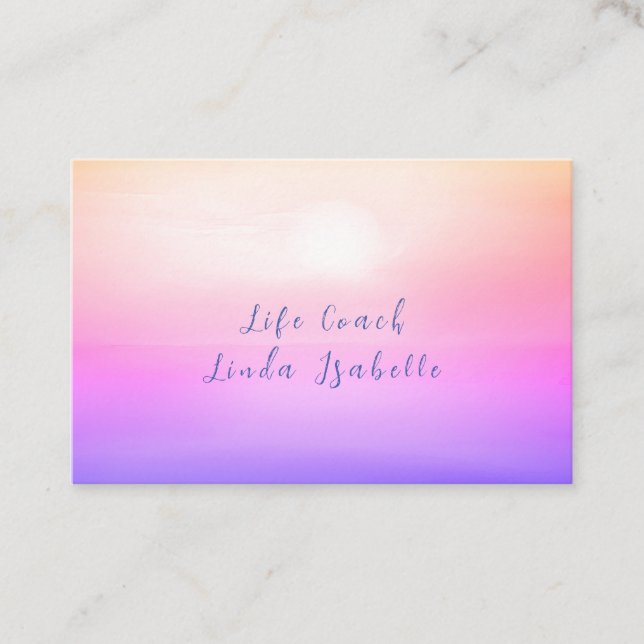 Tarjeta De Visita Amor, entrenador de vida, Reiki, consejero, tarjet (Anverso)