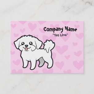 Tarjeta De Visita Amor maltés (perrito cortado)